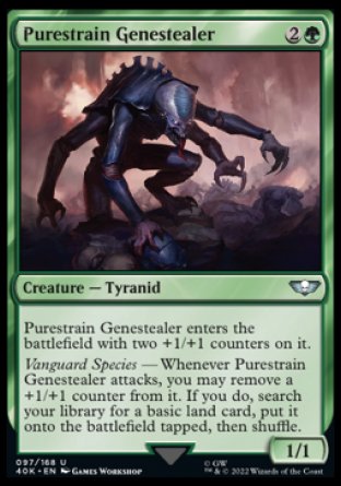 (097) Magic The Gathering Universes Beyond: Warhammer 40000 Single: Purestrain Genestealer  Uncommon