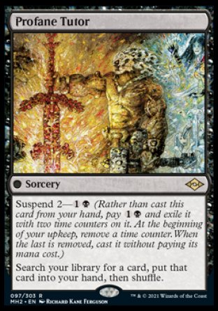 (097) Magic The Gathering Modern Horizons 2 Single: Profane Tutor  Rare
