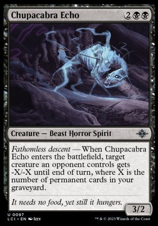 (097) Magic The Gathering The Lost Caverns of Ixalan Single: Chupacabra Echo Holo Uncommon