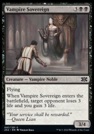 (097) Magic The Gathering Double Masters 2022 Single: Vampire Sovereign  Common