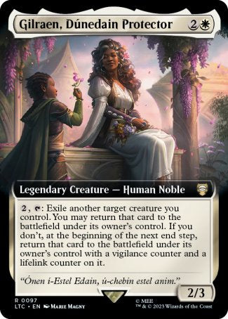 (097) Magic The Gathering Commander: The Lord of the Rings: Tales of Middle-earth: Extras Single: Gilraen, D������nedain Protector  Rare