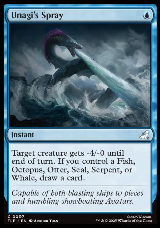 (097) Magic The Gathering Magic: The Gathering | Avatar: The Last Airbender: Eternal Single: Unagi's Spray Holo Common