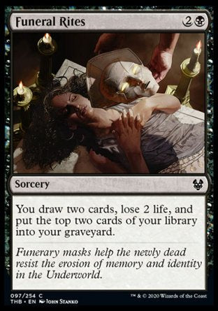 (097/254) Magic The Gathering Theros Beyond Death Single: Funeral Rites  Common