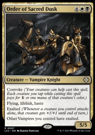(097) Magic The Gathering Commander: The Lost Caverns of Ixalan Single: Order of Sacred Dusk  Rare