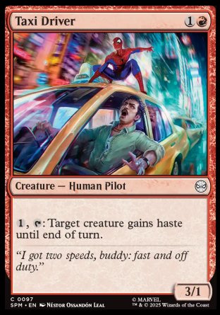 (097) Magic The Gathering Magic: The Gathering | Marvel's Spider-Man Single: Taxi Driver  Common