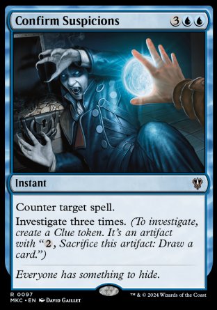 (097) Magic The Gathering Commander: Murders at Karlov Manor Single: Confirm Suspicions  Rare