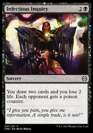 (097) Magic The Gathering Phyrexia: All Will Be One Single: Infectious Inquiry Holo Common