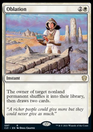 (097) Magic The Gathering Commander: Strixhaven Single: Oblation  Rare