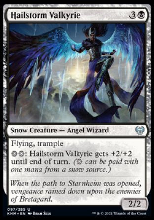 (097/285) Magic The Gathering Kaldheim Single: Hailstorm Valkyrie Holo Uncommon