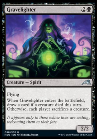 (098) Magic The Gathering Kamigawa: Neon Dynasty Single: Gravelighter  Uncommon