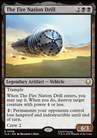 (098) Magic The Gathering Magic: The Gathering | Avatar: The Last Airbender: Promos Single: The Fire Nation Drill  Rare