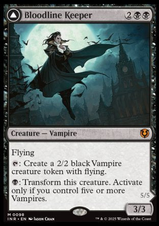 (098) Magic The Gathering Innistrad Remastered Single: Bloodline Keeper / Lord of Lineage Holo Mythic