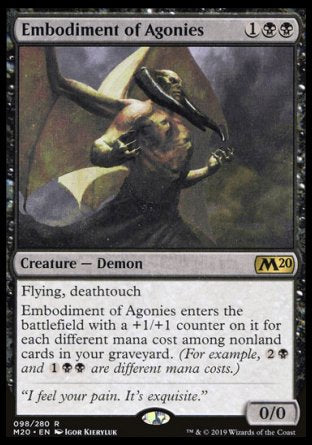 (098/280) Magic The Gathering Core 2020 Single: Embodiment of Agonies  Rare