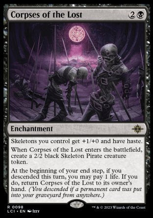 (098) Magic The Gathering The Lost Caverns of Ixalan Single: Corpses of the Lost Holo Rare