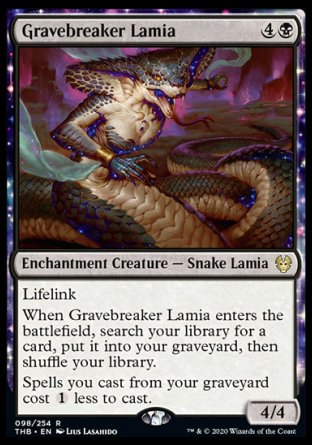 (098/254) Magic The Gathering Theros Beyond Death Single: Gravebreaker Lamia Holo Rare