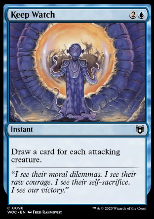 (098) Magic The Gathering Commander: Wilds of Eldraine Single: Keep Watch  Common