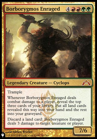 (147) Magic The Gathering The List Single: Borborygmos Enraged  Mythic