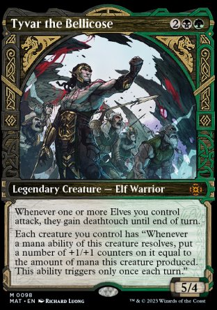 (098) Magic The Gathering March of the Machine: The Aftermath: Extras Single: Tyvar the Bellicose (V.1)  Mythic