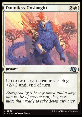 (098) Magic The Gathering Foundations Jumpstart Single: Dauntless Onslaught  Uncommon