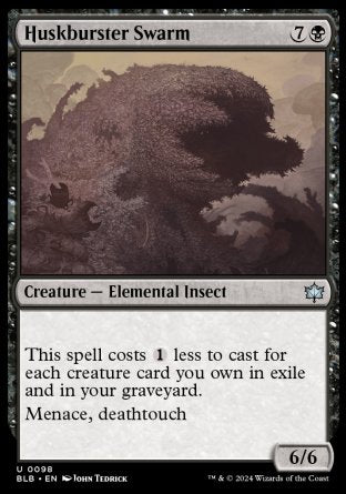 (098) Magic The Gathering Bloomburrow Single: Huskburster Swarm  Uncommon