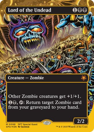 (098) Magic The Gathering Special Guests Single: Lord of the Undead (Gold) Holo Mythic