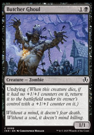 (099) Magic The Gathering Innistrad Remastered Single: Butcher Ghoul Holo Common