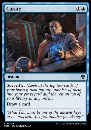 (099) Magic The Gathering Commander: Murders at Karlov Manor Single: Curate  Common
