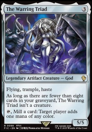 (099) Magic The Gathering Commander: Magic: The Gathering - FINAL FANTASY Single: The Warring Triad  Rare