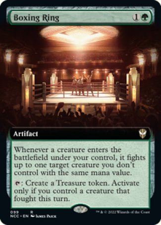 (099) Magic The Gathering Commander: Streets of New Capenna: Extras Single: Boxing Ring Holo Rare
