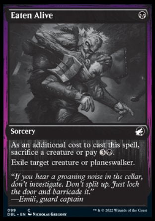 (099) Magic The Gathering Innistrad: Double Feature Single: Eaten Alive Holo Common
