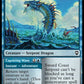 (099) Magic The Gathering Commander Legends: Battle for Baldur's Gate Single: Sword Coast Serpent // Capsizing Wave Holo Common