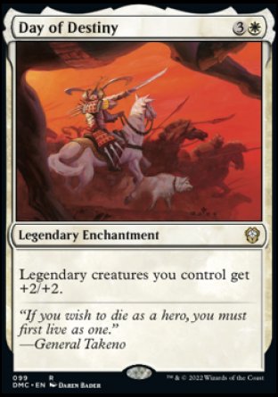 (099) Magic The Gathering Commander: Dominaria United Single: Day of Destiny  Rare