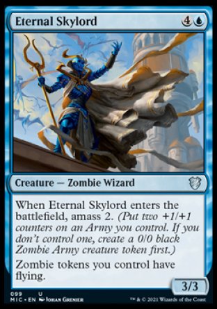 (099) Magic The Gathering Commander: Innistrad: Midnight Hunt Single: Eternal Skylord  Uncommon