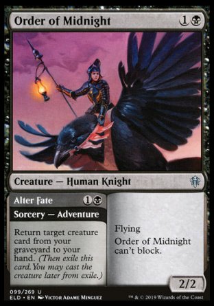 (099/269) Magic The Gathering Throne of Eldraine Single: Order of Midnight // Alter Fate Holo Uncommon