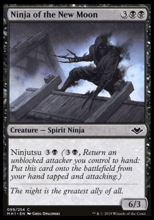 (099/254) Magic The Gathering Modern Horizons Single: Ninja of the New Moon  Common
