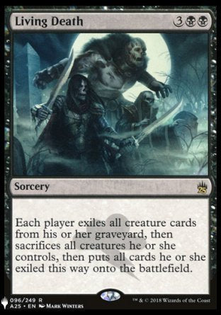 (096) Magic The Gathering The List Single: Living Death  Rare