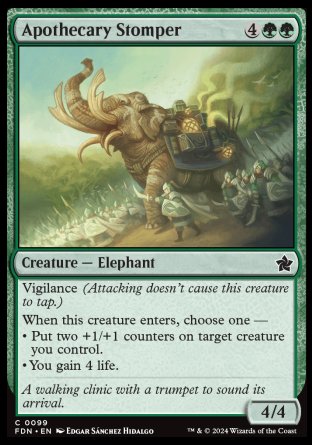 (099) Magic The Gathering Magic: The Gathering Foundations Single: Apothecary Stomper  Common