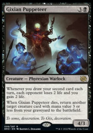 (099) Magic The Gathering The Brothers' War Single: Gixian Puppeteer Holo Rare