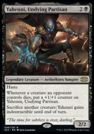 (099) Magic The Gathering Double Masters 2022 Single: Yahenni, Undying Partisan Holo Rare