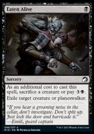 (099) Magic The Gathering Innistrad: Midnight Hunt Single: Eaten Alive  Common