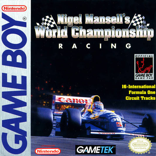 GameBoy: Nigel Mansell's World Championship Racing