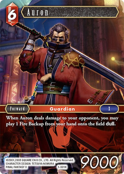 (001) Final Fantasy TCG Opus I Single: Auron (1-001)  Hero