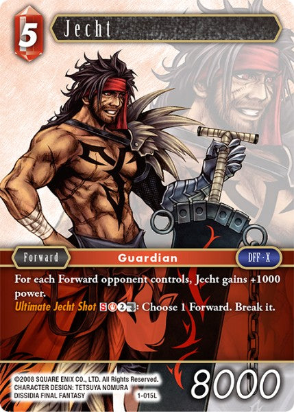 (015) Final Fantasy TCG Opus I Single: Jecht (1-015) Holo Legend