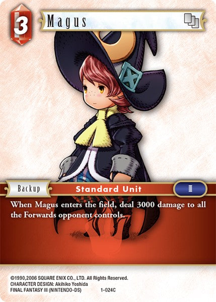 (024) Final Fantasy TCG Opus I Single: Magus (1-024) Holo Common