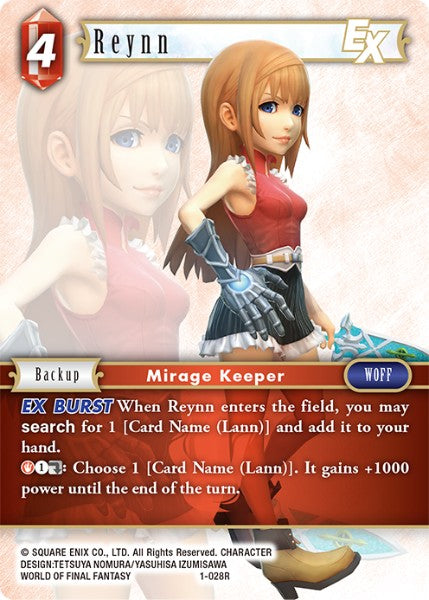 (028) Final Fantasy TCG Opus I Single: Reynn (1-028)  Rare
