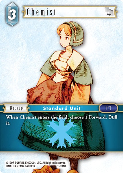 (031) Final Fantasy TCG Opus I Single: Chemist (1-031)  Common