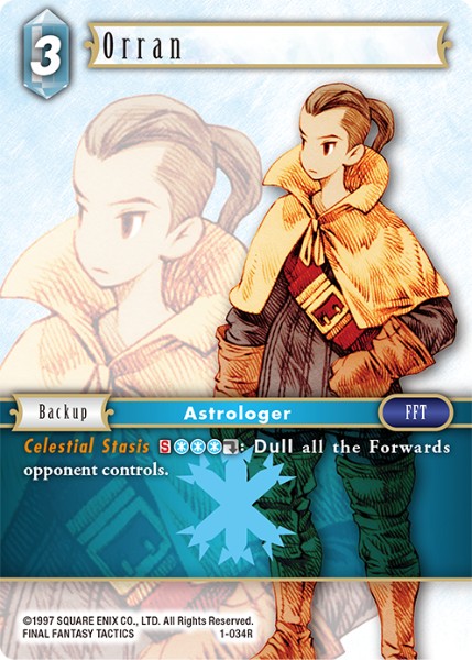 (034) Final Fantasy TCG Opus I Single: Orran (1-034) Holo Rare