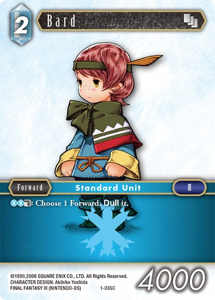 (035) Final Fantasy TCG Opus I Single: Bard (1-035) Holo Common