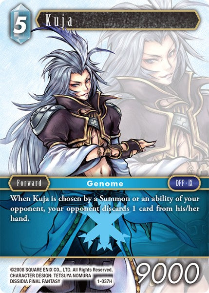 (037) Final Fantasy TCG Opus I Single: Kuja (1-037) Holo Hero