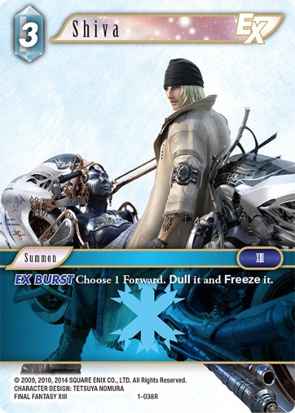 (038) Final Fantasy TCG Opus I Single: Shiva (1-038)  Rare